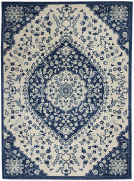 Nourison Passion Beige Rectangle 5x7 ft Polypropylene Carpet 142150
