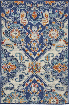 Nourison Passion Blue 1'10" X 2'10" Area Rug  805-142152