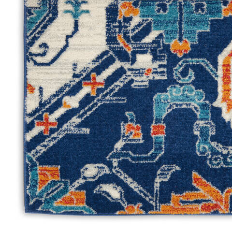 Nourison Passion Blue Runner 22 X 76 Area Rug 805-142153 Image 3