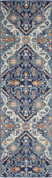 Nourison Passion Blue Runner 22 X 76 Area Rug 805-142153 Image 0
