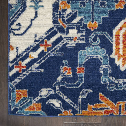 Nourison Passion Blue 53 X 73 Area Rug 805-142155 Image 1