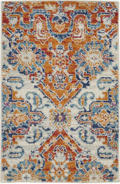 Nourison Passion Multicolor Rectangle 2x3 ft Polypropylene Carpet 142157