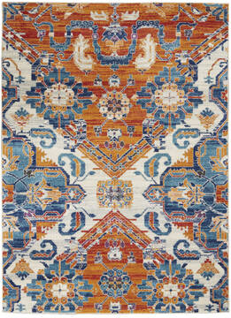 Nourison Passion Multicolor Rectangle 4x6 ft Polypropylene Carpet 142159