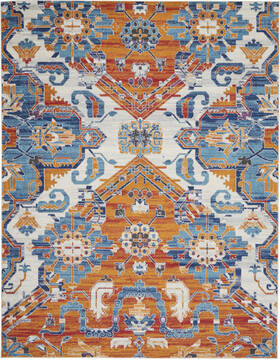 Nourison Passion Multicolor Rectangle 8x10 ft Polypropylene Carpet 142161