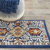 Nourison Passion Blue 110 X 210 Area Rug 805-142162 Thumb 3