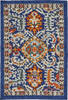 Nourison Passion Blue 110 X 210 Area Rug 805-142162 Thumb 0