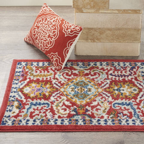 Nourison Passion Red 110 X 210 Area Rug 805-142167 Image 3