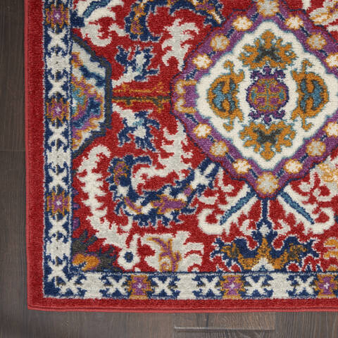 Nourison Passion Red Runner 22 X 76 Area Rug 805-142168 Image 1