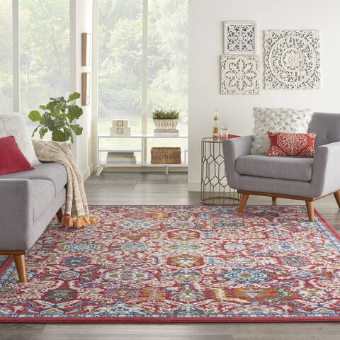 Nourison Passion Red 80 X 100 Area Rug 805-142171 Image 3