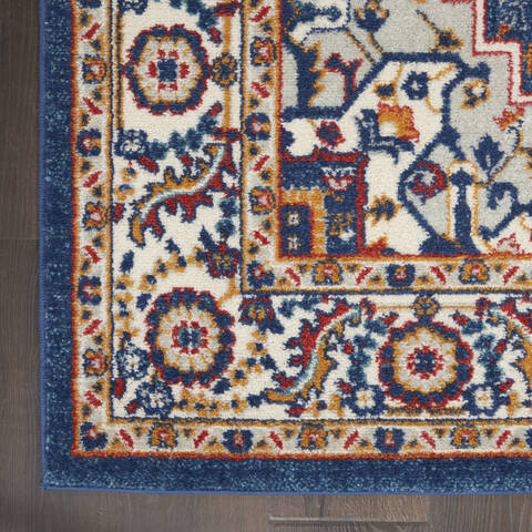 Nourison Passion Blue 80 X 100 Area Rug 805-142176 Image 1