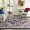 Nourison Passion Blue 80 X 100 Area Rug  805-142176 Thumb 3