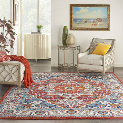 Nourison Passion Red 80 X 100 Area Rug 805-142181 Image 3