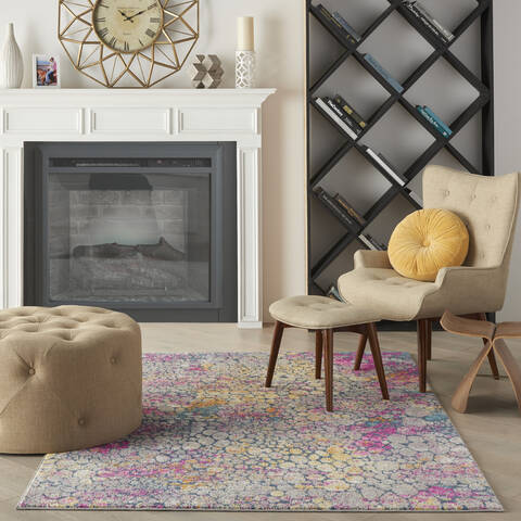Nourison Passion Yellow 39 X 59 Area Rug 805-142186 Image 3