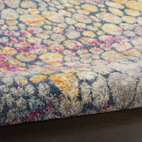 Nourison Passion Yellow Round 53 X 53 Area Rug 805-142189 Image 2