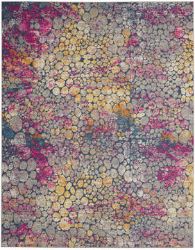 Nourison Passion Yellow Rectangle 7x10 ft Polypropylene Carpet 142190