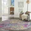 Nourison Passion Yellow Round 80 X 80 Area Rug 805-142192 Thumb 3