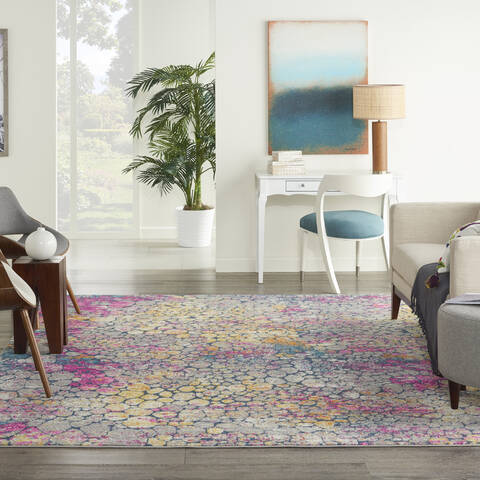 Nourison Passion Yellow 90 X 120 Area Rug 805-142193 Image 3