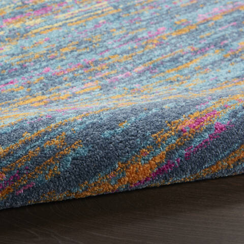 Nourison Passion Blue Runner 110 X 60 Area Rug 805-142195 Image 2