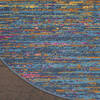 Nourison Passion Blue Round 53 X 53 Area Rug 805-142201 Thumb 1