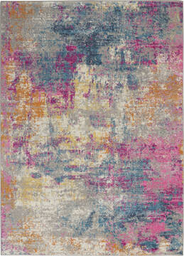 Nourison Passion Beige Rectangle 5x7 ft Polypropylene Carpet 142212