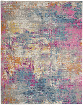 Nourison Passion Beige Rectangle 7x10 ft Polypropylene Carpet 142214