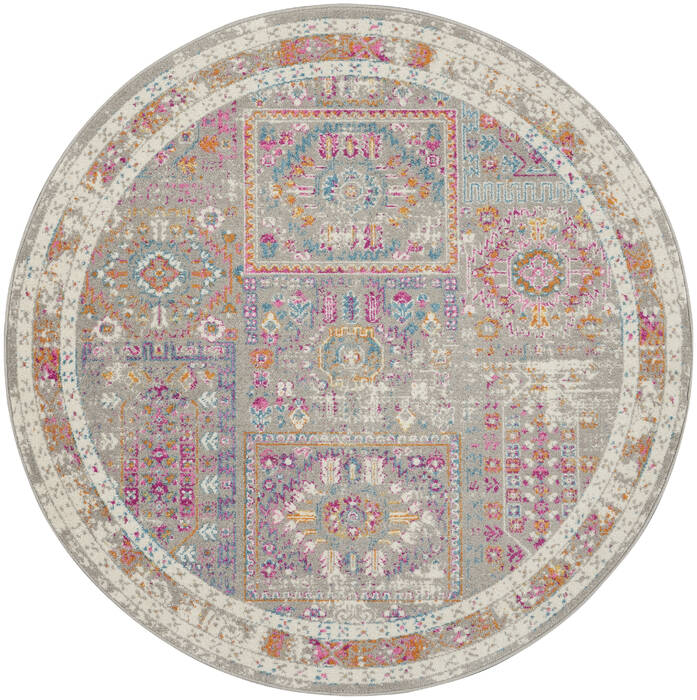 Nourison Passion Grey Round 40 X 40 Area Rug 805-142222 Image 0