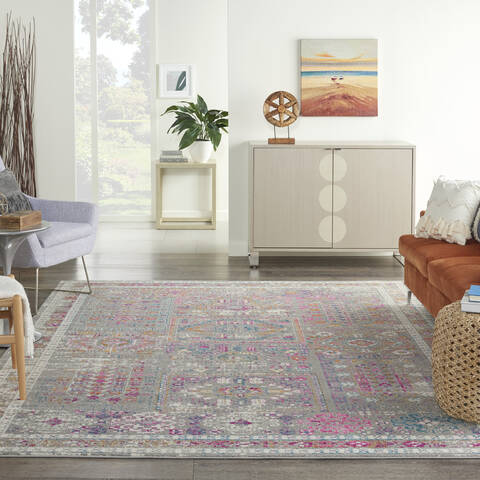 Nourison Passion Grey 80 X 100 Area Rug 805-142226 Image 3