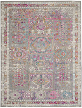 Nourison Passion Grey Rectangle 8x10 ft Polypropylene Carpet 142226