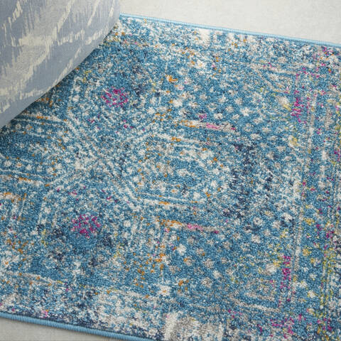 Nourison Passion Blue 110 X 210 Area Rug 805-142229 Image 4