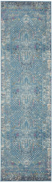Nourison Passion Blue Runner 1'10" X 6'0" Area Rug  805-142230