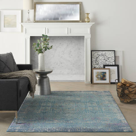 Nourison Passion Blue 39 X 59 Area Rug 805-142233 Image 3