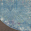 Nourison Passion Blue Round 53 X 53 Area Rug 805-142236 Thumb 1