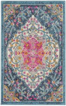 Nourison Passion Multicolor Rectangle 2x3 ft Polypropylene Carpet 142241
