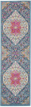 Nourison Passion Multicolor Runner 6 to 9 ft Polypropylene Carpet 142244