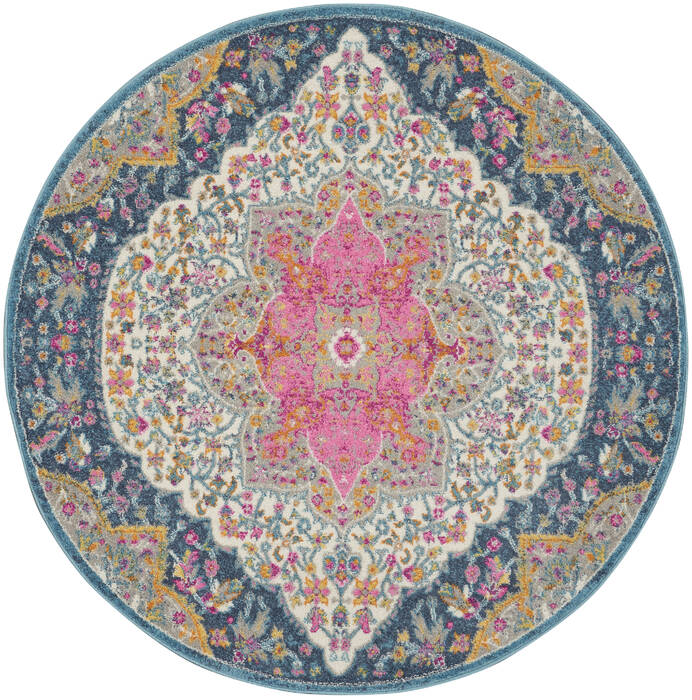 Nourison Passion Multicolor Round 40 X 40 Area Rug 805-142246 Image 0