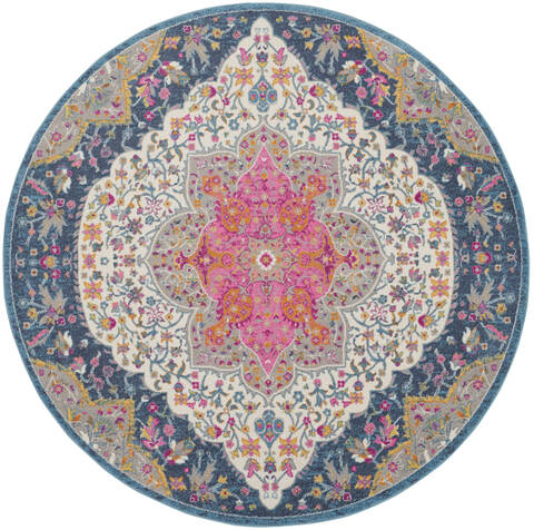 Nourison Passion Multicolor Round 80 X 80 Area Rug 805-142251 Image 0