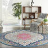 Nourison Passion Multicolor Round 80 X 80 Area Rug 805-142251 Thumb 3