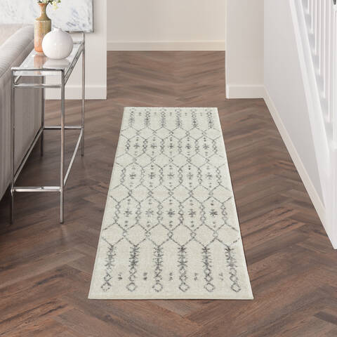 Nourison Passion Beige Runner 22 X 76 Area Rug 805-142254 Image 3