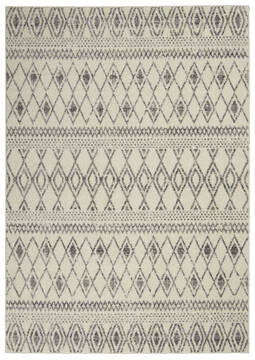 Nourison Passion Beige Rectangle 5x7 ft Polypropylene Carpet 142261