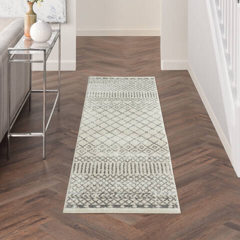 Nourison Passion Beige Runner 22 X 76 Area Rug 805-142264 Image 3