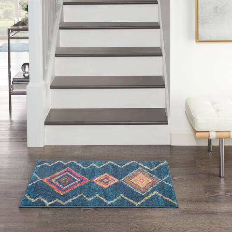 Nourison Passion Blue 110 X 210 Area Rug 805-142273 Image 3