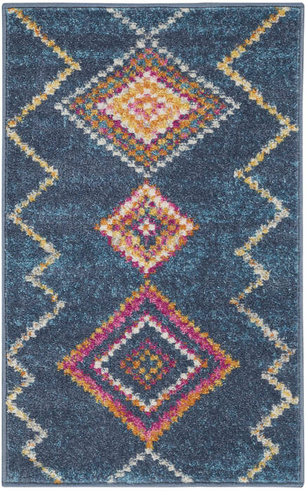 Nourison Passion Blue 110 X 210 Area Rug 805-142273 Image 0