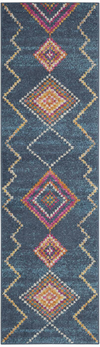 Nourison Passion Blue Runner 22 X 76 Area Rug 805-142274 Image 0