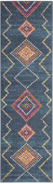 Nourison Passion Blue Runner 2'2" X 7'6" Area Rug  805-142274