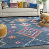 Nourison Passion Blue 67 X 96 Area Rug 805-142277 Thumb 3