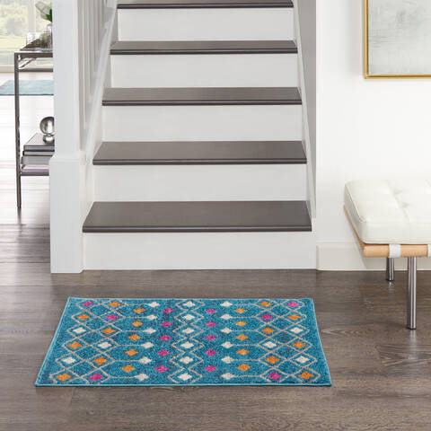 Nourison Passion Blue 110 X 210 Area Rug 805-142279 Image 3