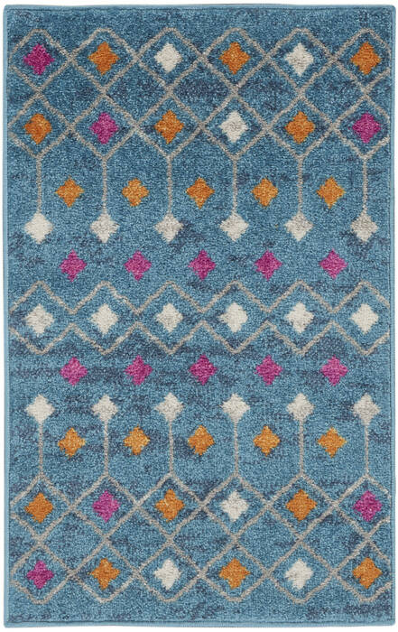 Nourison Passion Blue 110 X 210 Area Rug 805-142279 Image 0