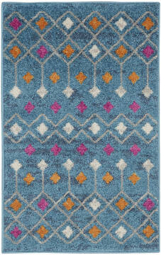 Nourison Passion Blue 1'10" X 2'10" Area Rug  805-142279