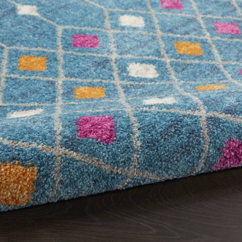 Nourison Passion Blue Runner 22 X 76 Area Rug 805-142280 Image 2