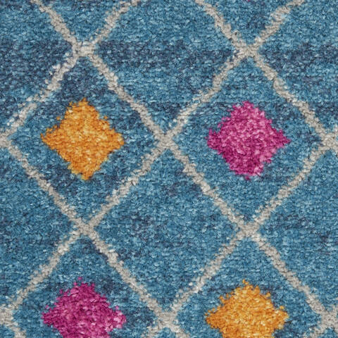 Nourison Passion Blue Runner 22 X 76 Area Rug 805-142280 Image 4